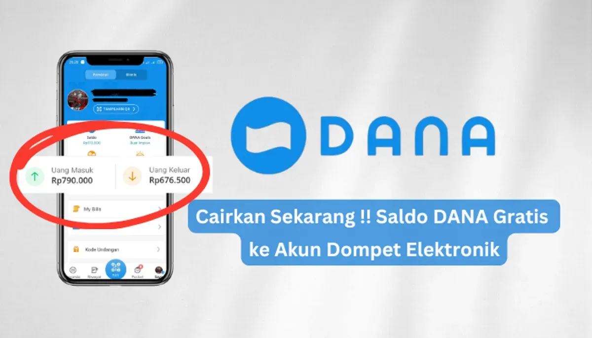Dapatkan saldo DANA gratis hanya dari ikuti 3 cara berikut ini. (Sumber: Poskota/Aldi Harlanda Irawan)