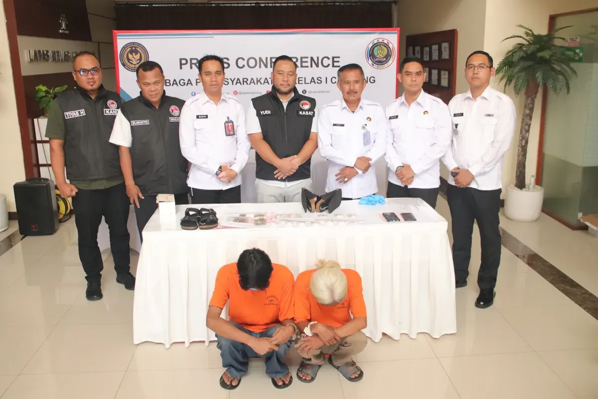 Pengunjung Lapas Cipinang di Jakarta Timur diciduk membawa narkoba. (Sumber: Dok. Humas Lapas Kelas 1 Cipinang)
