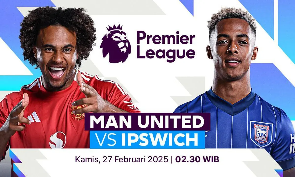 Link live streaming Manchester United vs Ipswich Town. (Sumber: Vidio)