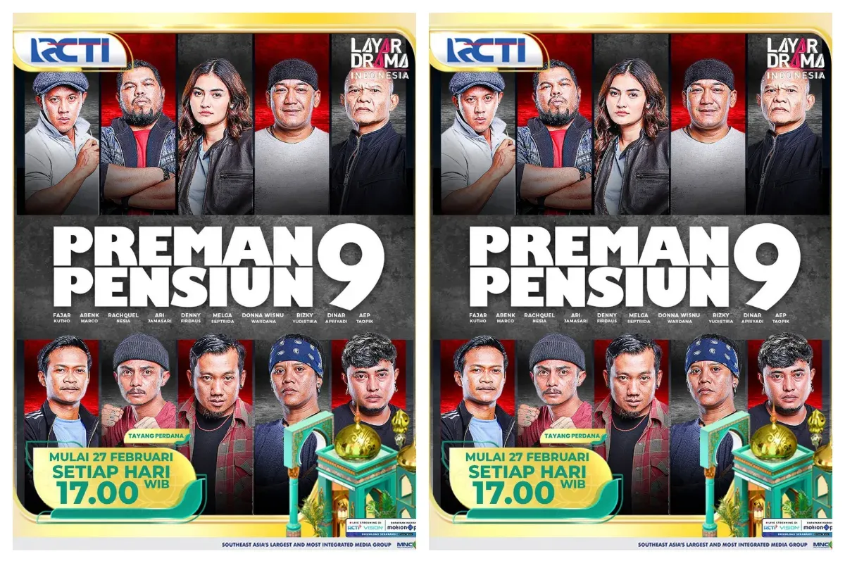 Poster sinetron Preman Pensiun 9 yang tayang setiap hari di RCTI. (Sumber: Instagram/@premanpensiun.mncp)