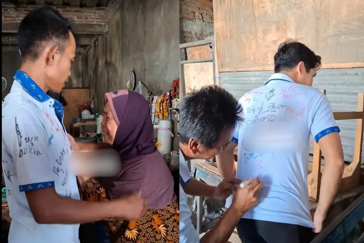 Momen pilu karyawan Sritex yang di PHK masal, berpamitan dengan tangis di hari terakhir mereka bekerja. (Sumber: Instagram/@solokini)