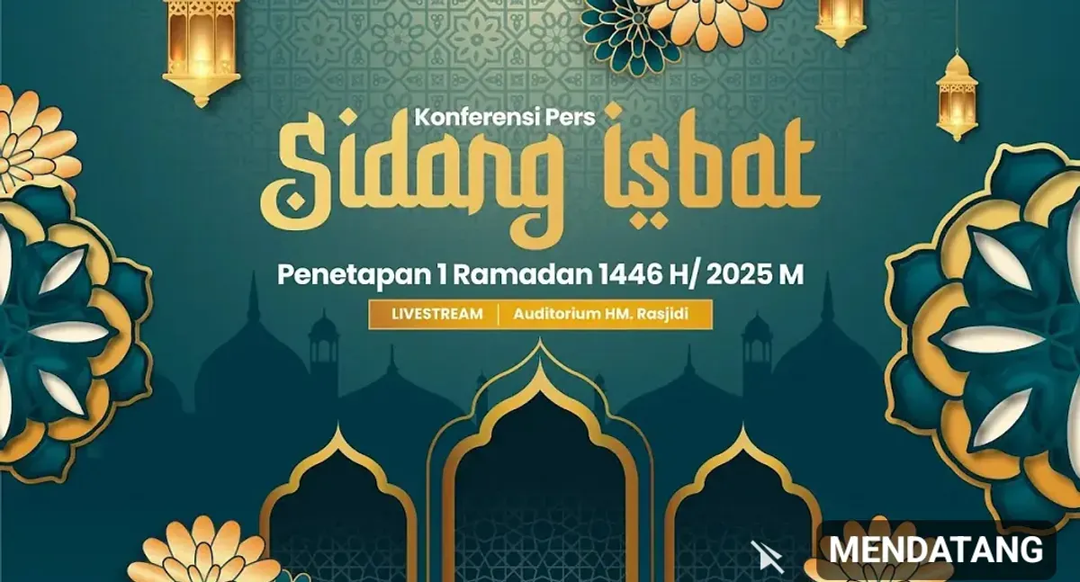 Sidang Isbat penentuan Awal Ramadhan oleh Kementerian Agama RI. (Sumber: YouTube Kemenag RI)