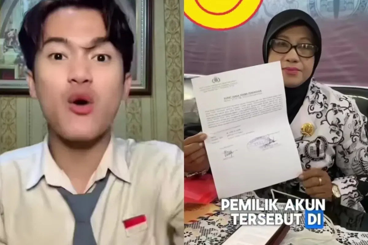 PGRI Kalbar melaporkan TikToker Riezky Kabah ke Polda Kalbar seusai konten video menghina profesi guru viral. (Sumber: Tangkap Layar Instagram/@folkshitt)