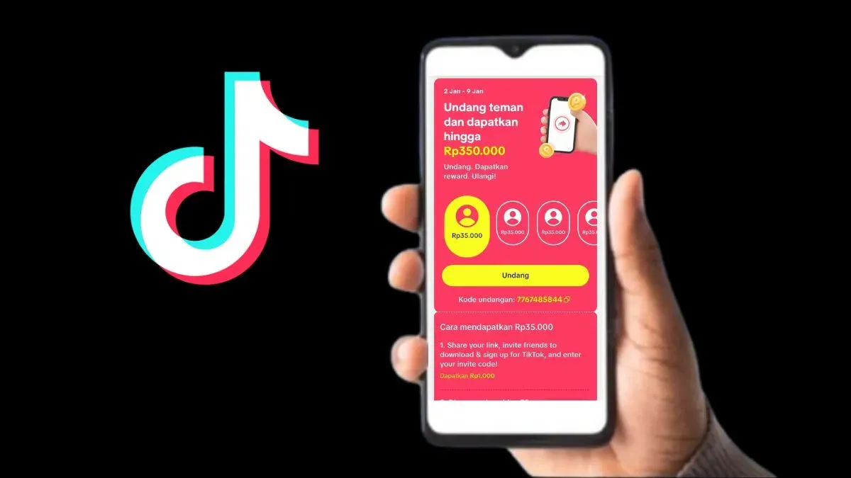 cara dapat saldo dana gratis Rp350.000 dari tiktok. (Foto: Faiz)