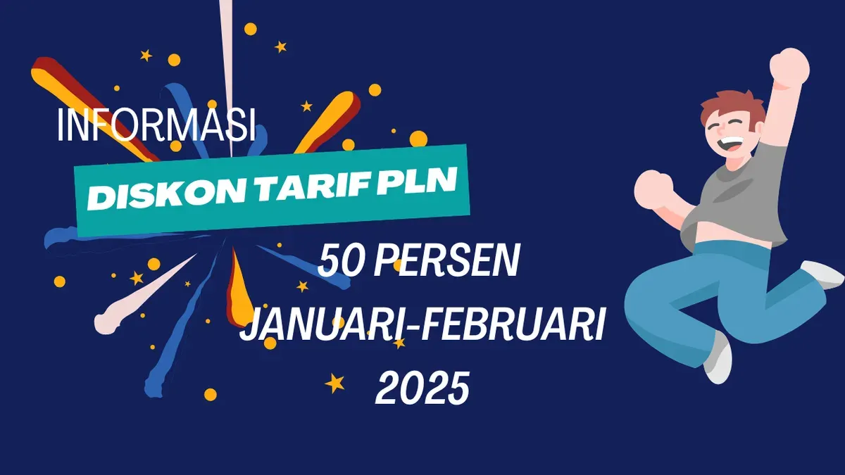 PLN memberikan kebijakan diskon tarif bayar listrik sebesar 50 persen untuk bulan Januari dan Februari 2025. (Rivero Jericho S/Poskota)