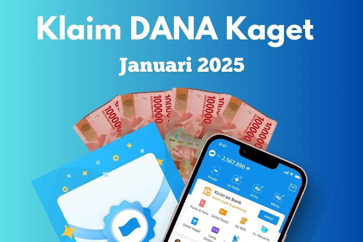 Klaim saldo DANA Kaget gratis Rp186.000 hari ini 2 Januari 2025. (Foto: Poskota/Audie Salsabila)