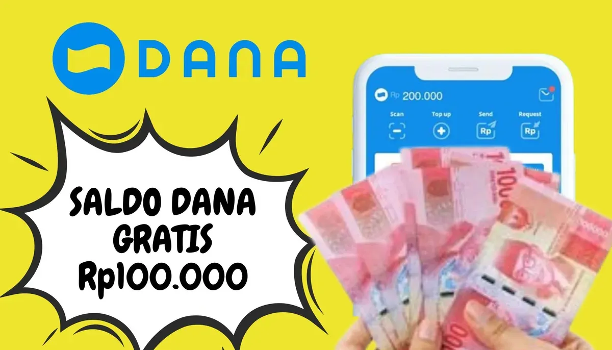 Cara Cepat Klaim Saldo DANA Gratis Rp100.000 Mudah Cair ke Dompet Elektronik (Foto: Poskota/Nur Rumsari)