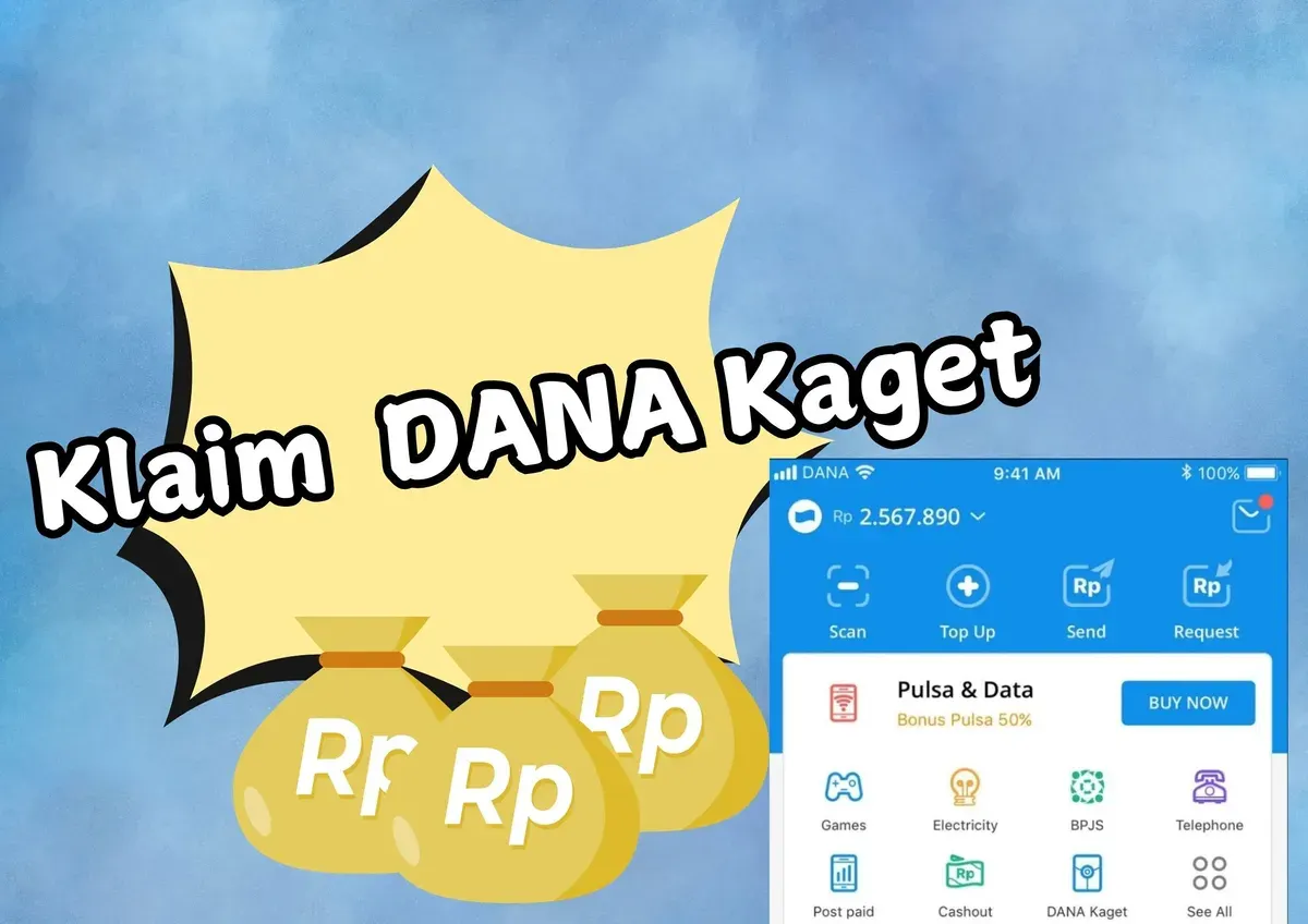 Klik link DANA kaget dan dapatkan saldo DANA gratis. (Sumber Poskota/Adam Taqwa Ganefin)