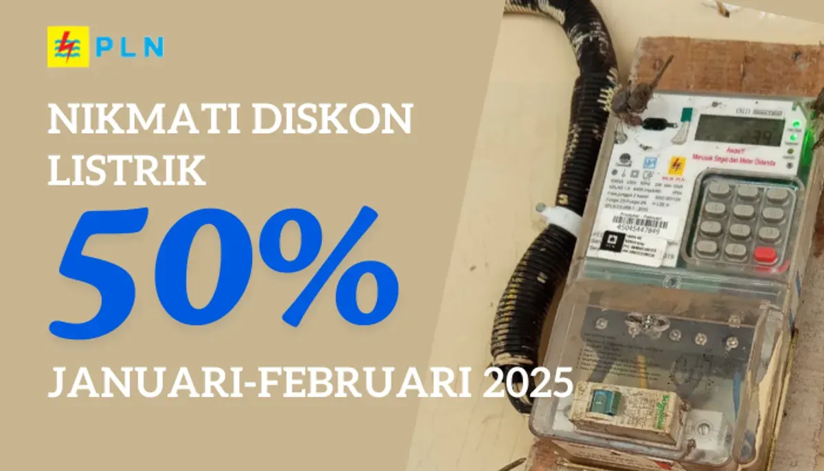 Nikmati diskon tarif listrik Januari - Februari 2025 hingga 50 persen dari PLN (Sumber: (Poskota/Dadan Triatna) | Foto: Dadan Triatna)
