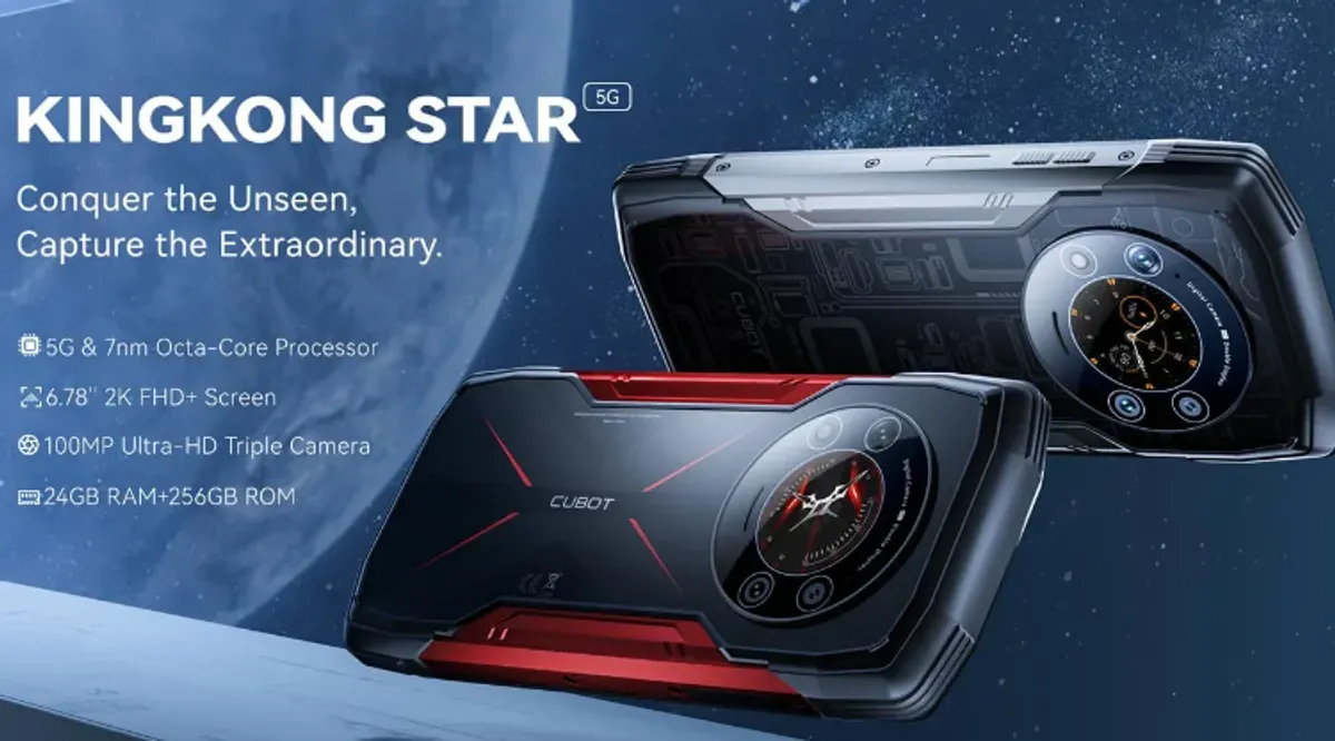 Cubot King Kong Star menjadi smartphone tangguh dilengkapi baterai jumbo 10.600 mAh (Sumber: Cubot)