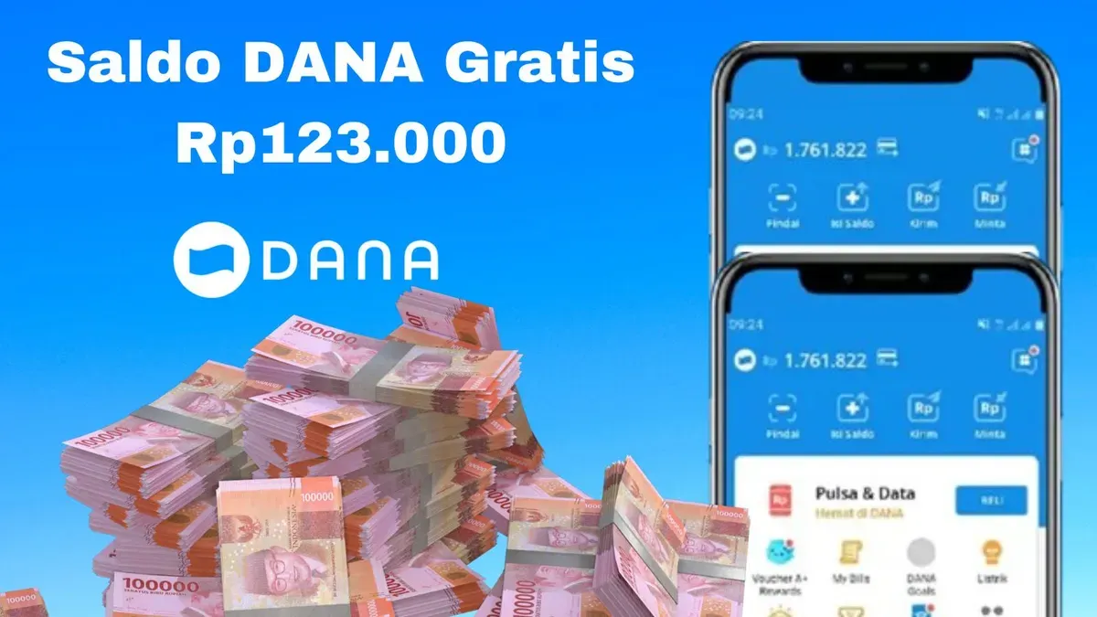 Saldo DANA gratis Rp123.000 berhasil cair masuk dompet elektronik Anda, pakai cara ini. (Sumber: Poskota/Syania Nurul Lita Baikuni)