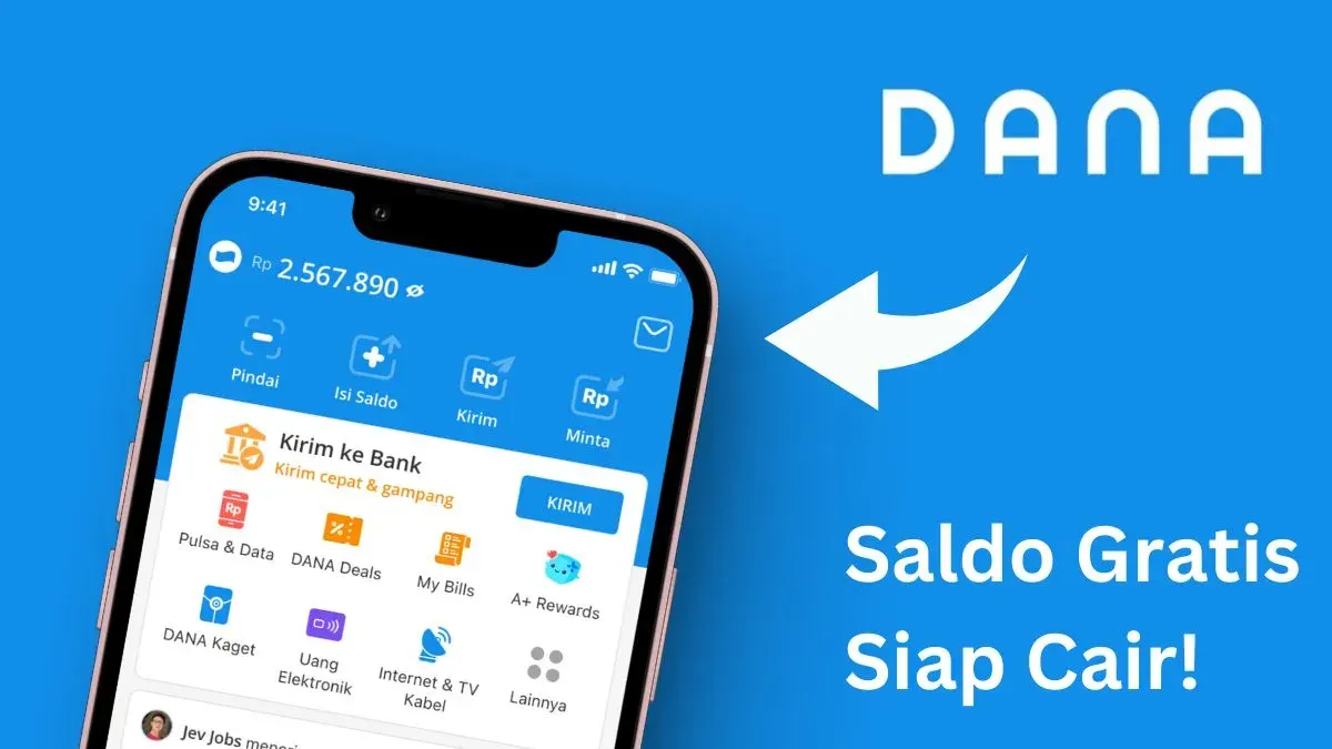 Dapatkan keuntungan saldo dana kaget Rp100.000. (Sumber: Poskota/Faiz)