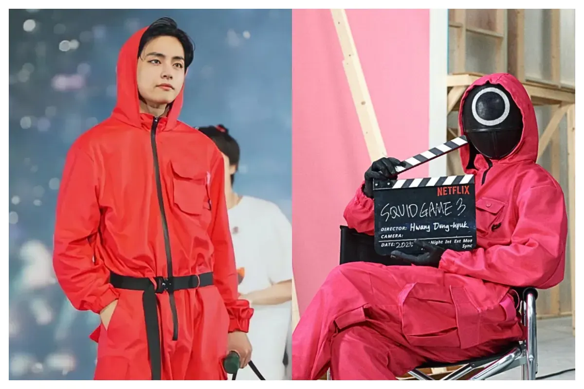 V BTS dikabarkan akan bergabung dalam drama Squid Game 3, benarkah? (Sumber: X/@tribunephl)