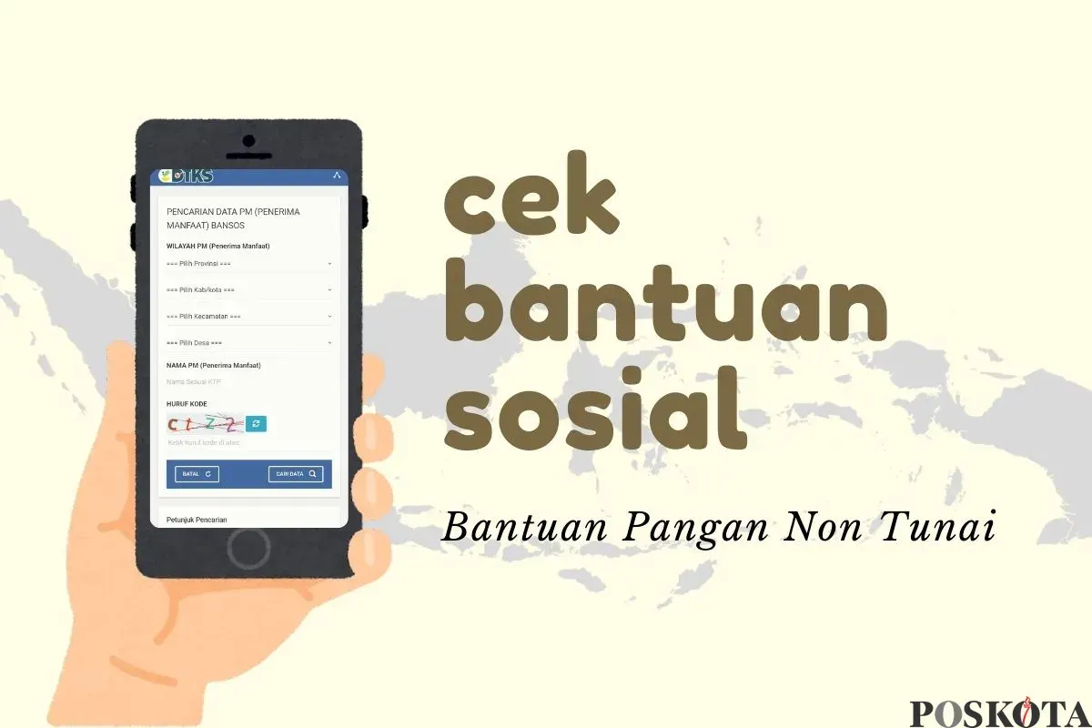 Cek status penerimaan bansos BPNT. (Sumber: Poskota/Della Amelia)