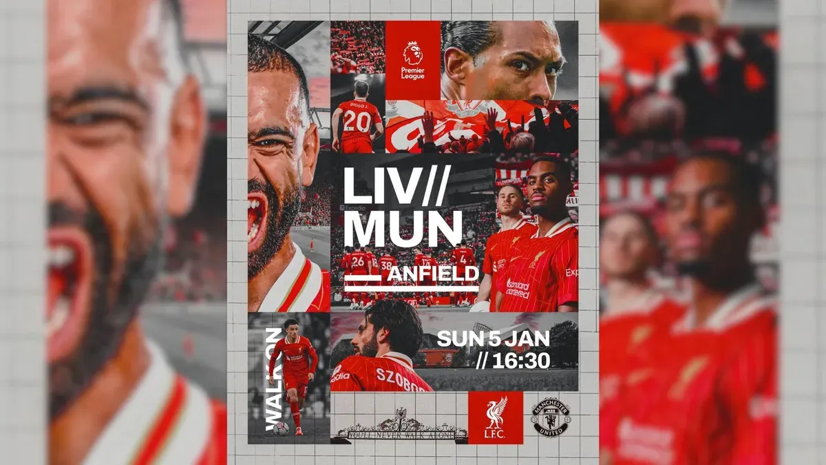 Liverpool dan Manchester United akan bertemu di pekan ke-20 Liga Inggris malam ini pukul 23.30 WIB. (Sumber: Instagram @liverpoolfc)