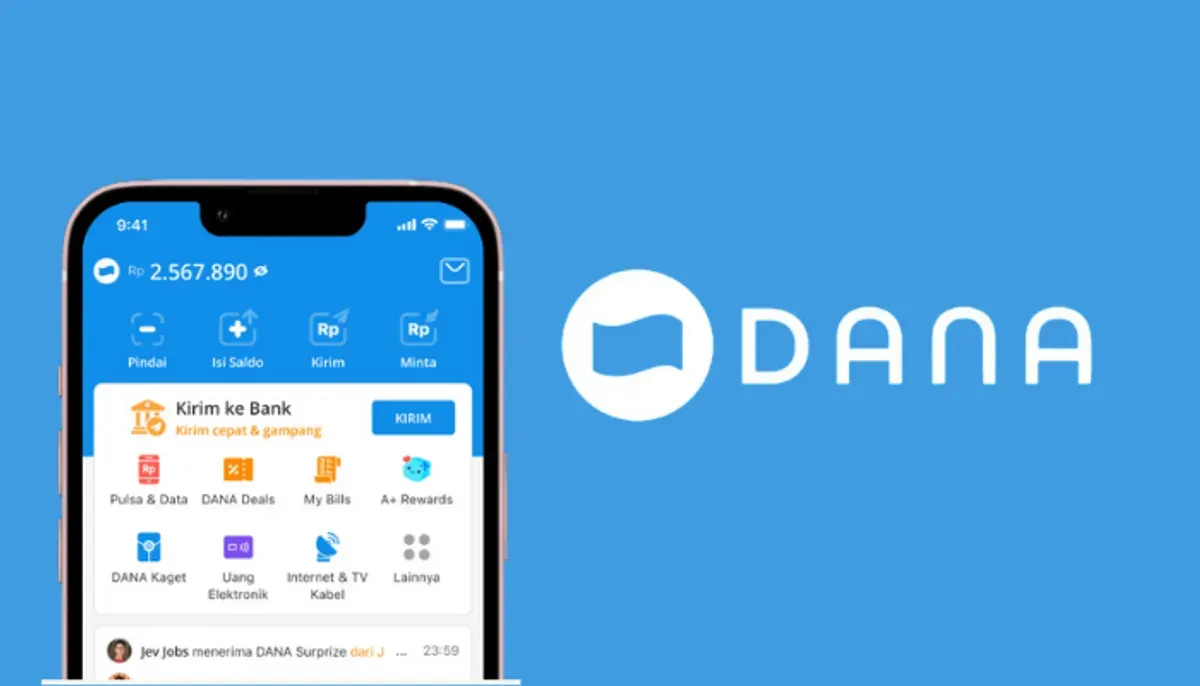Cara Bayar Tagihan WIFI di Aplikasi Dompet Digital DANA (Sumber: Poskota/Dadan Triatna)