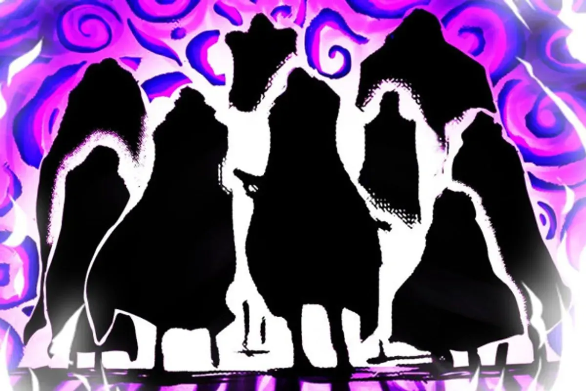 Siluet para Kesatria Dewa dalam One Piece. (Sumber: X/@GensoTV)