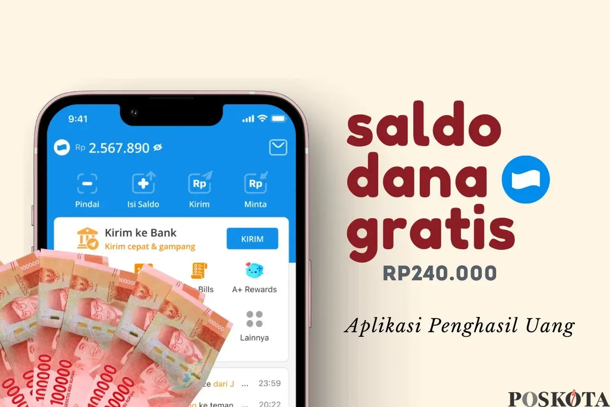 Bagi masyarakat yang ingin memperoleh cuan kilat, coba aplikasi penghasil uang Earn Bay di HP agar saldo DANA gratis Rp240.000 langsung cair ke dompet elektronik hari ini.(Sumber: Poskota/Della Amelia)
