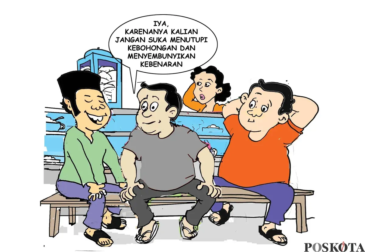 Obrolan Warteg: Kebenaran Selalu Bersinar. (Sumber: Poskota/ Yudhi Himawan)