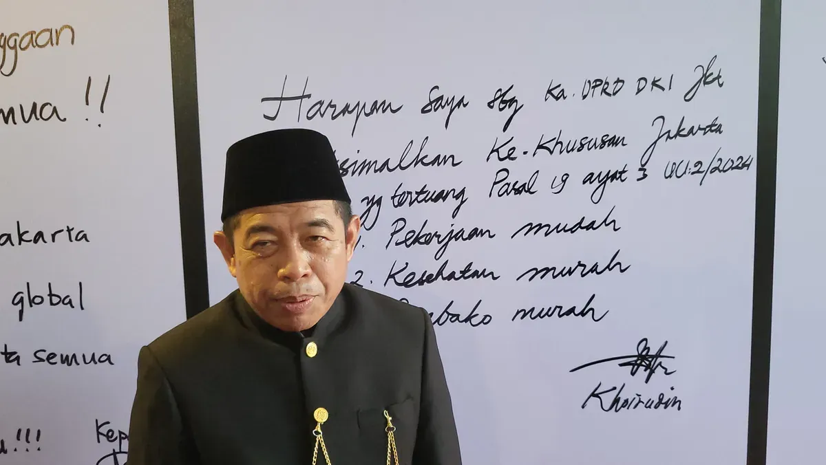 Ketua DPRD Jakarta, Khoirudin. (Sumber: Poskota/Pandi Ramedhan)