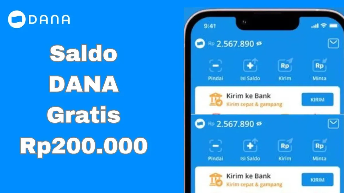 Cara hasilkan saldo DANA Gratis Rp200.000 via aplikasi penghasil uang langsung masuk dompet elektronik. (Sumber: Poskota/Syania Nurul Lita Baikuni)