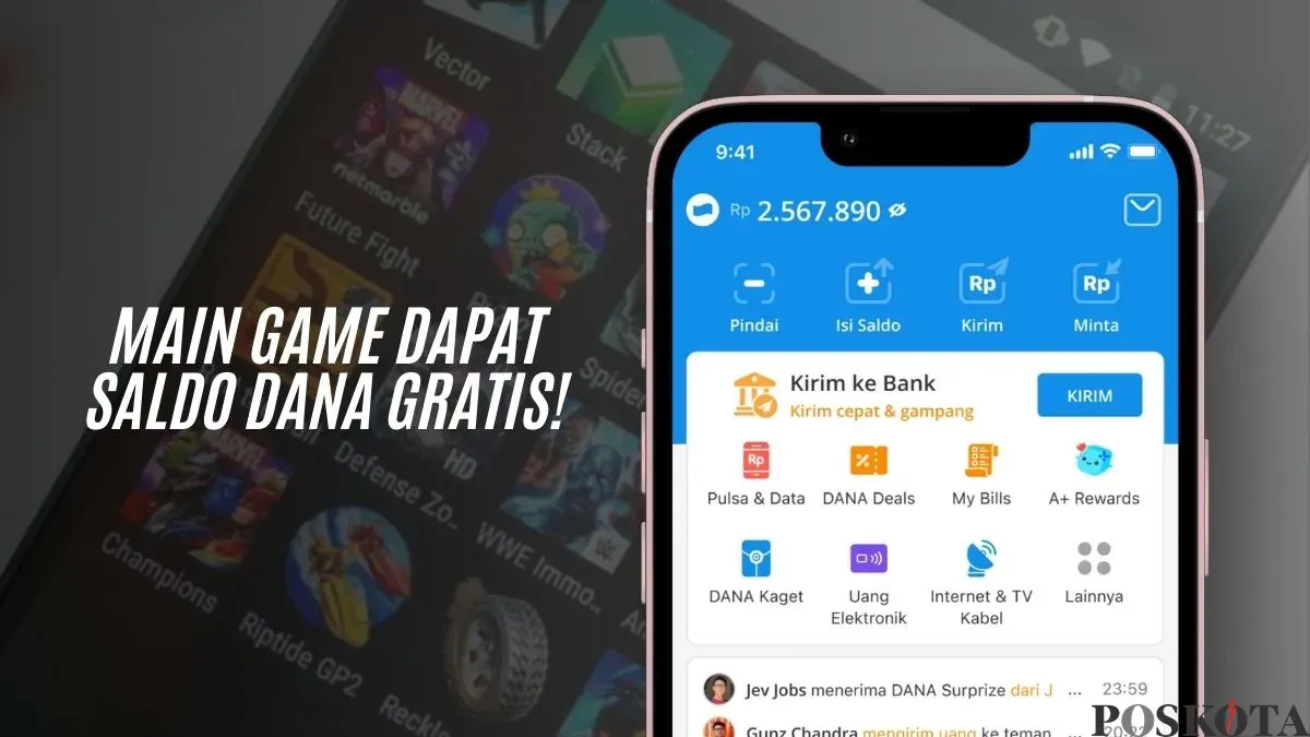 5 Game penghasil uang terbukti membayar dengan saldo DANA. (Sumber: Poskota/Faiz)
