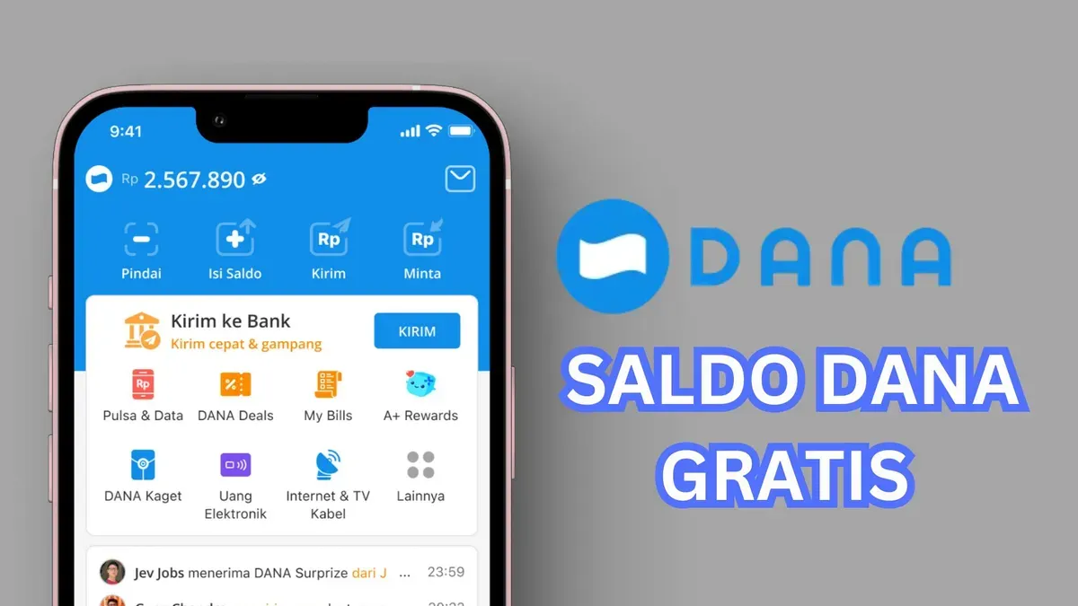 Petunjuk klaim saldo DANA gratis. (Sumber: Poskota/Legenda Kinanty Putri)