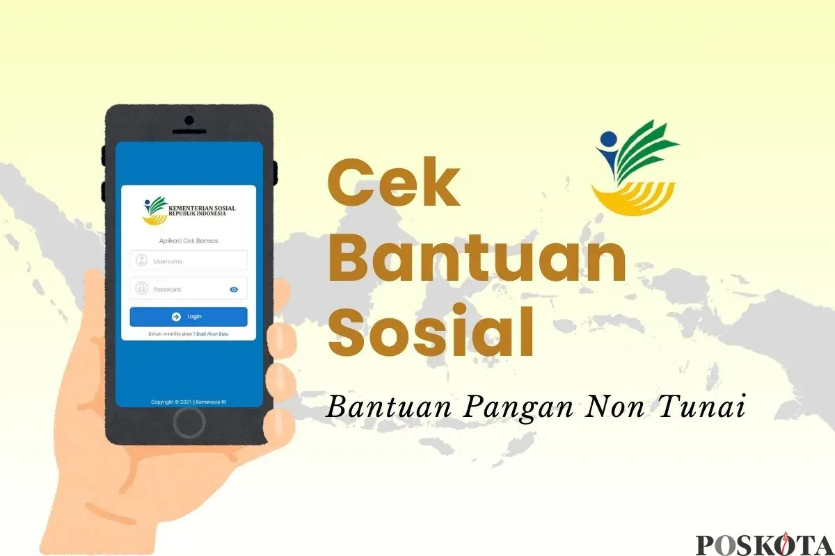 Informasi pengecekan bansos BPNT. (Sumber: Poskota/Della Amelia)