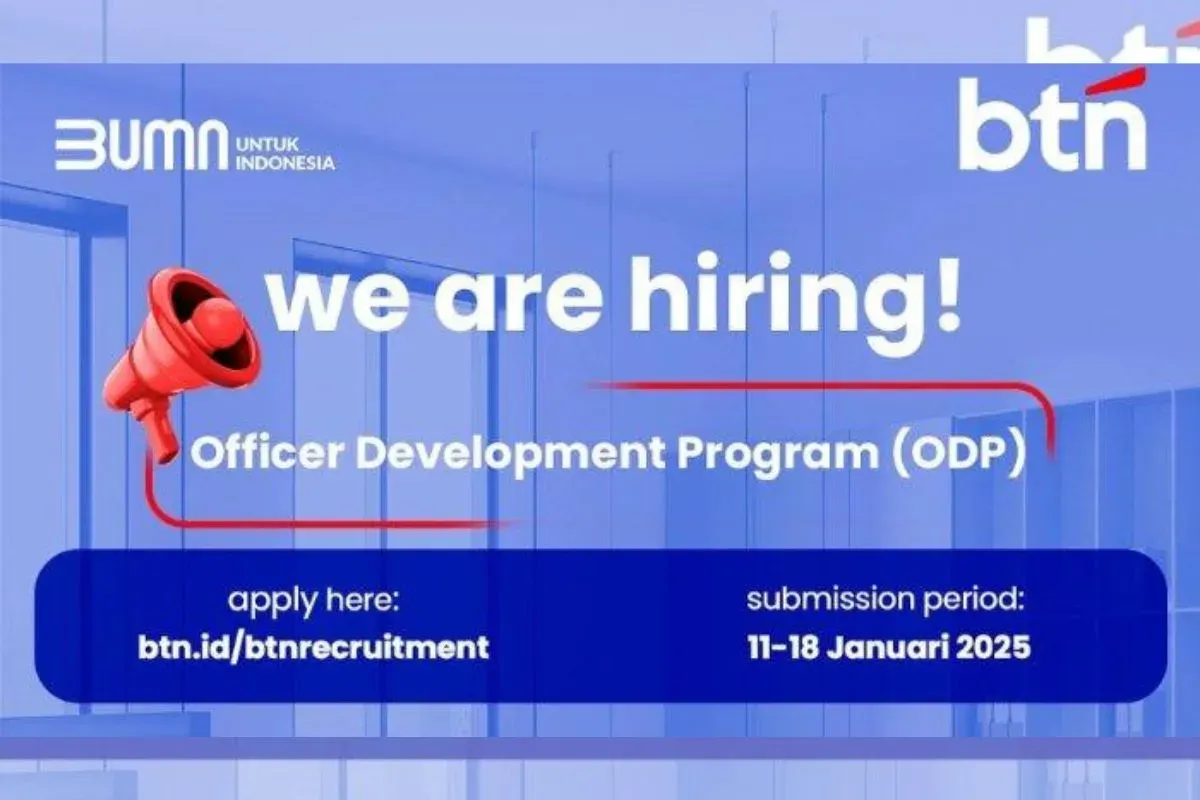 Pemberitahuan Loker ODP BTN 2025. (Sumber: Instagram/BTN)