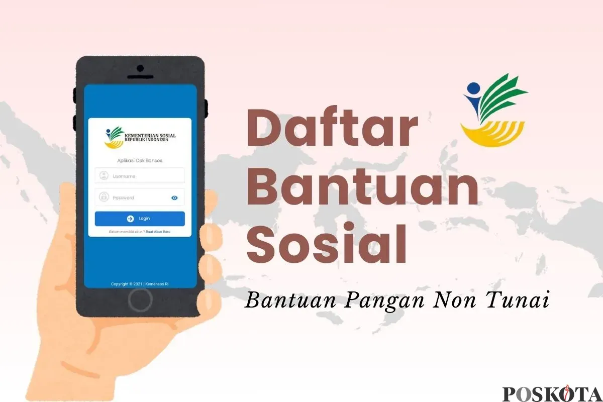 Simak panduan daftar bansos BPNT secara online. (Sumber: Poskota/Della Amelia)