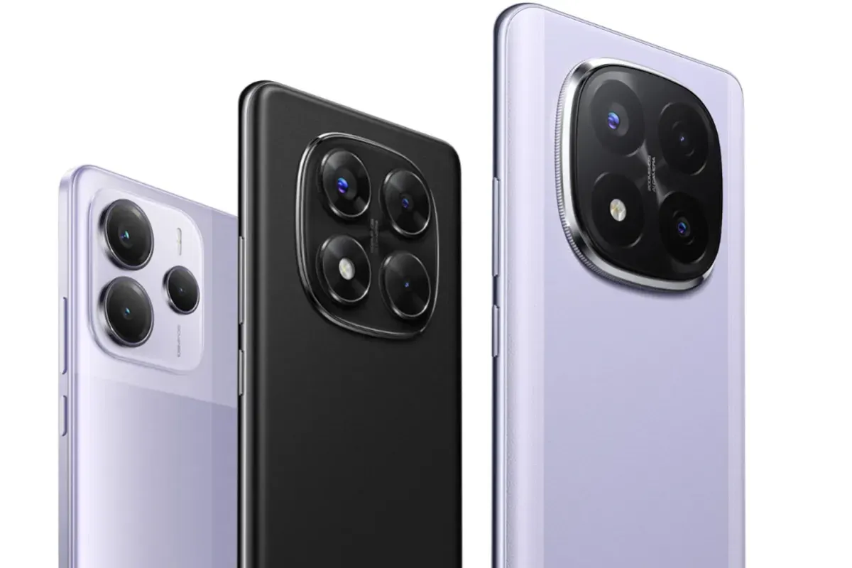 Ilustrasi ponsel Redmi Note 14 Series yang baru diluncurkan oleh Xiaomi. (Sumber: Xiaomi)
