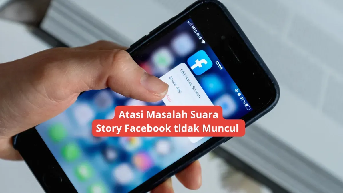Cara mengatasi saat buat video story Facebook tidak ada suaranya. (Canva)