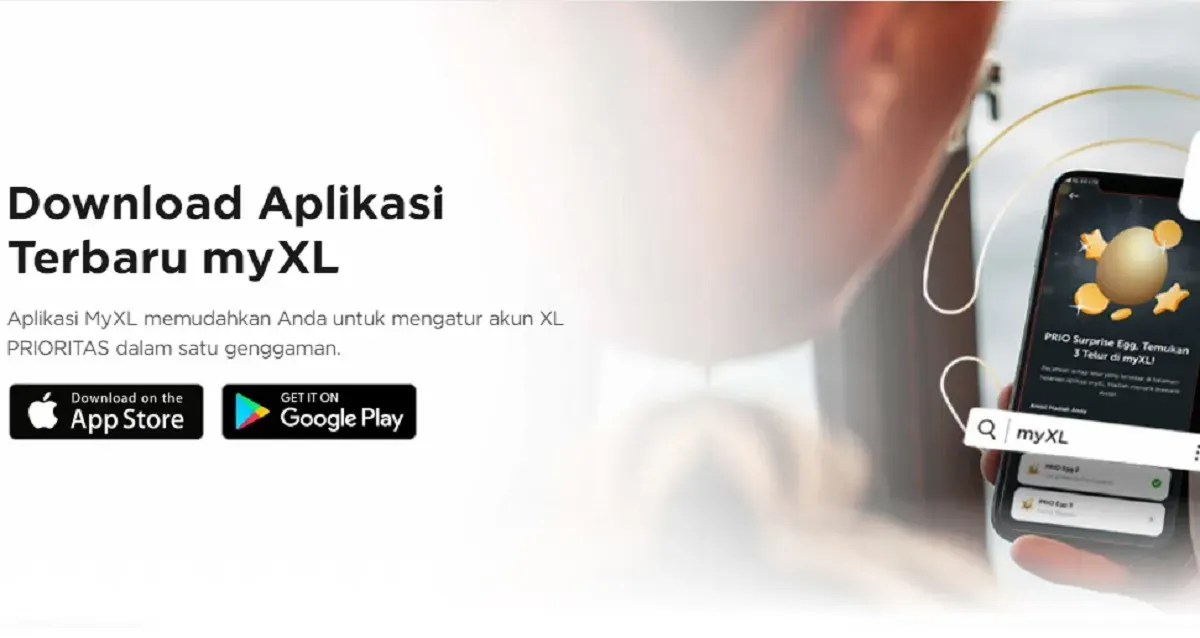 Aplikasi myXL untuk pelanggan XL PRIORITAS (Sumber: Dok. xl.co.id)