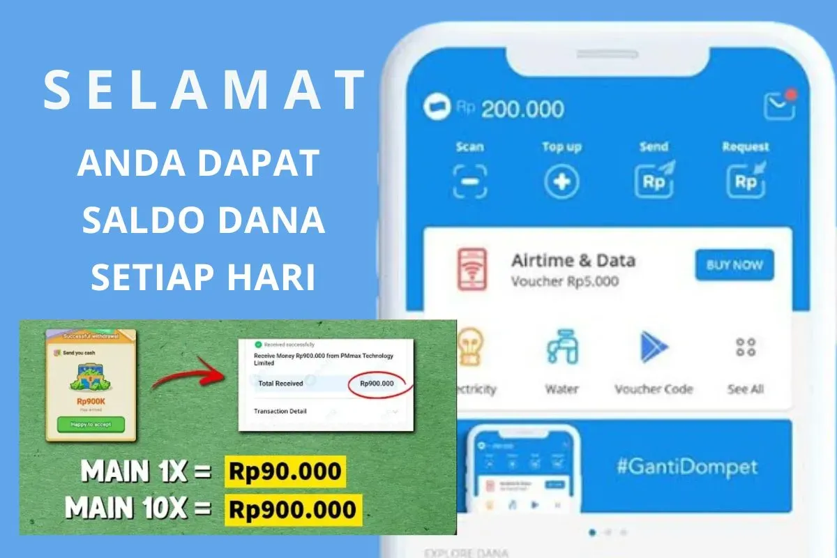 Ambil Saldo DANA Gratis dari Aplikasi Penghasil Uang (Sumber: Poskota/Rivera Jesica Souisa)