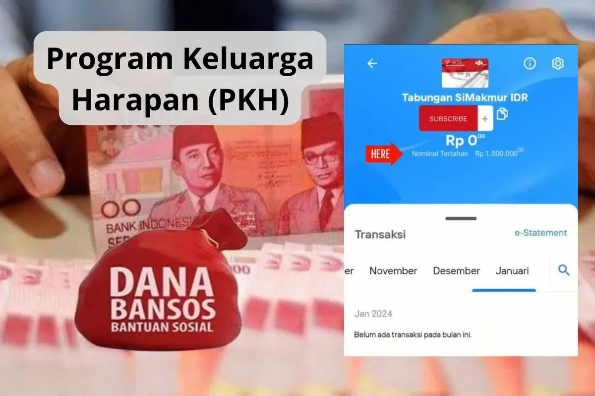 Nominal tertahan di rekening Bank Mandiri dari peserta PKH. (Sumber: Poskota/Audie Salsabila)