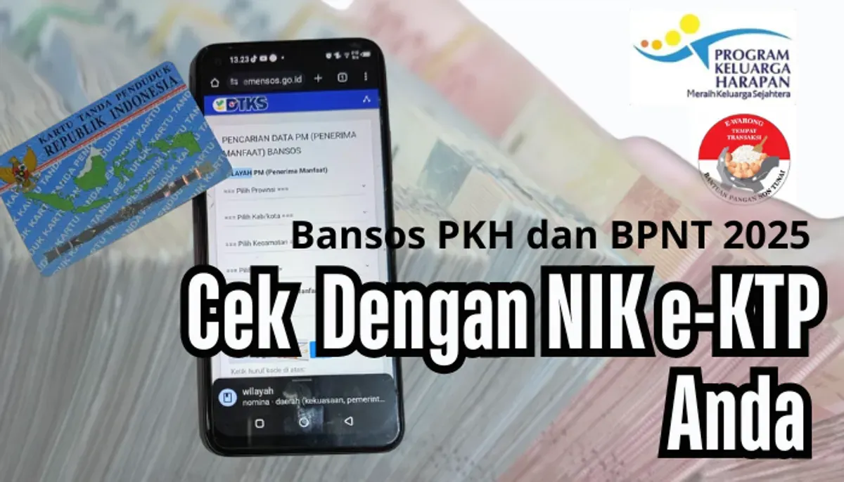 KPM bisa menggunakan NIK e-KTP nya untuk mengetahui status nama penerima Bansos PKH dan BPNT 2025. (Sumber: Unsplash/Mufid Majnun/Edited Dadan)