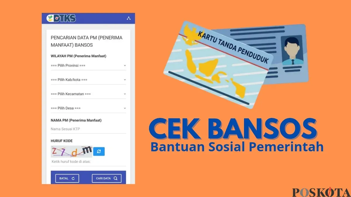 Cek bansos dengan NIK KTP lebih cepat dan akurat. Ikuti langkah mudahnya untuk memastikan status bantuan yang Anda terima! (Sumber: Poskota/Neni Nuraeni/Kemensos)