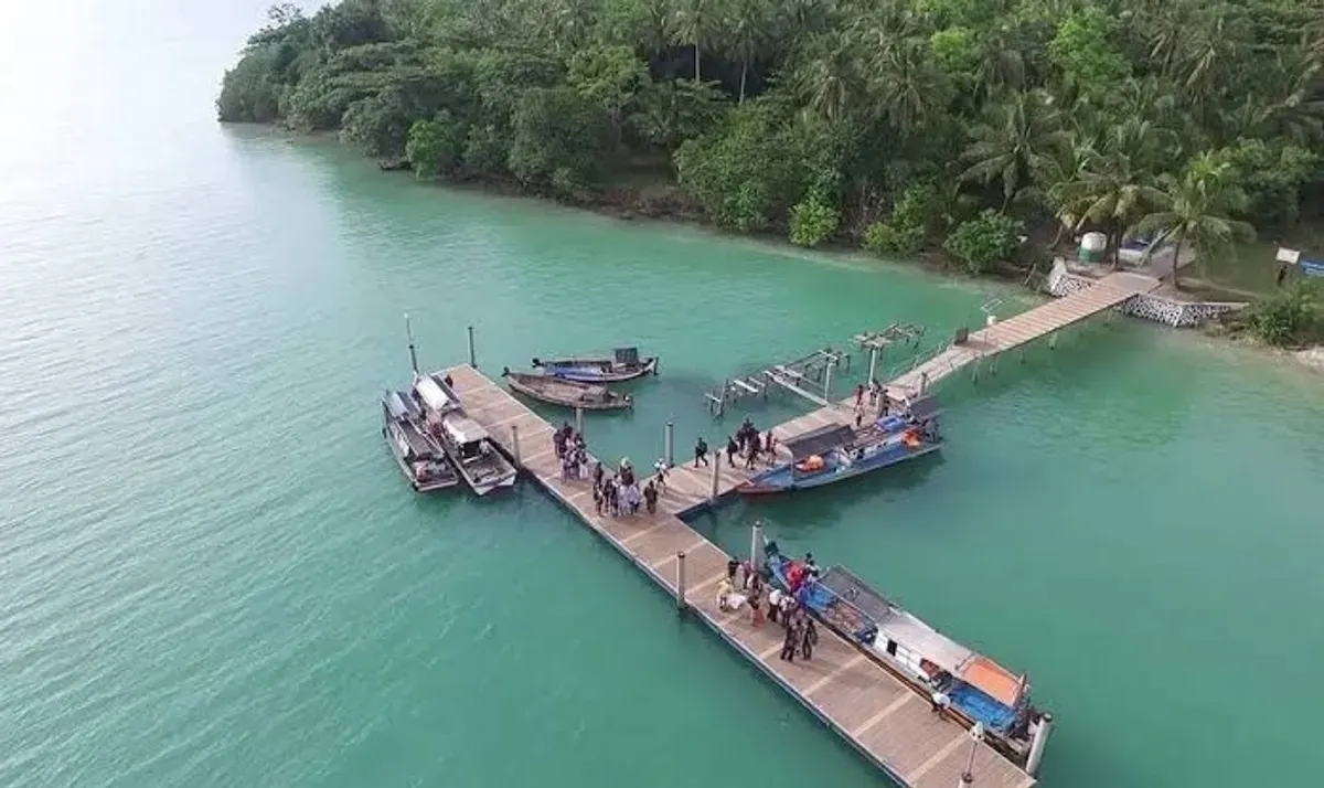 Kawasan wisata Pulau Liwungan milik Pemkab Pandeglang dikelola pihak ketiga. PAD dari kawasan itu ditargetkan Rp253 di 2025 ini. (Sumber: Dok. BPKD Pandeglang)