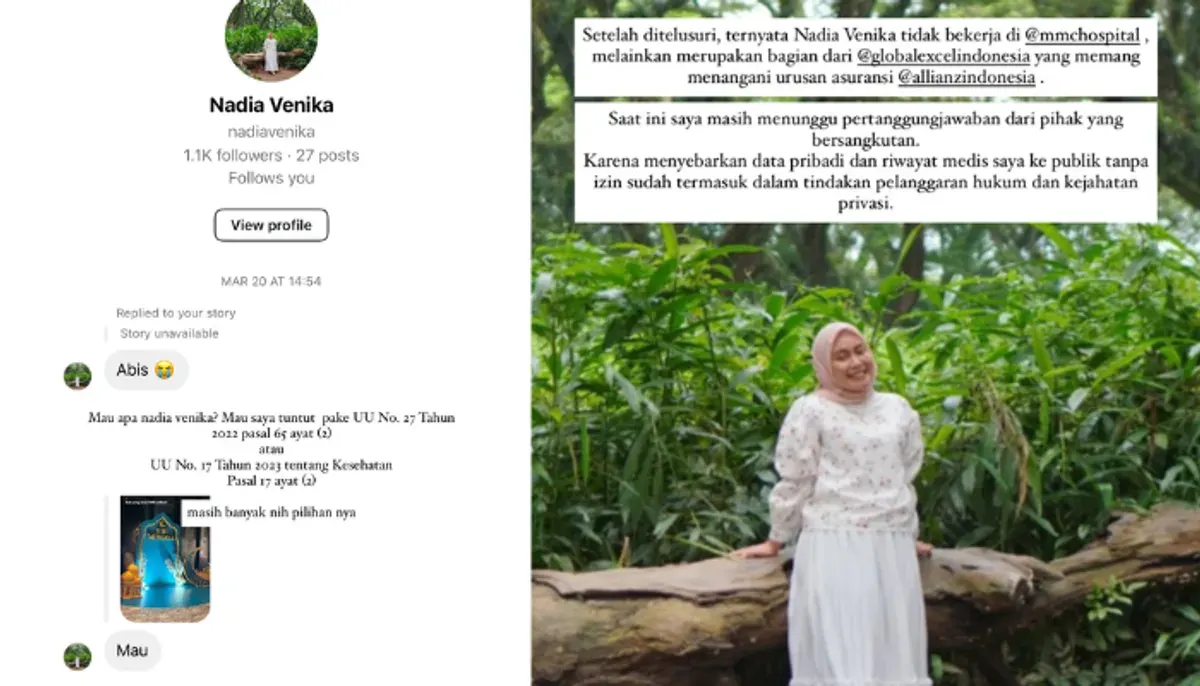 Data pribadi Dara Arafah dibocorkan pegawai asuransi di medsos. Simak kronologi kasus doxing ini, dampak hukumnya, dan pencarian netizen terhadap akun Instagram Nadia Venika. (Sumber: Instagram/@daraarafah)
