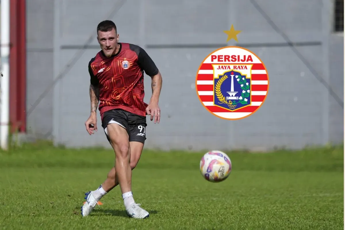 Fabio Calonego saat menjalani latihan perdana bersama Persija Jakarta. (Sumber: persija.id)