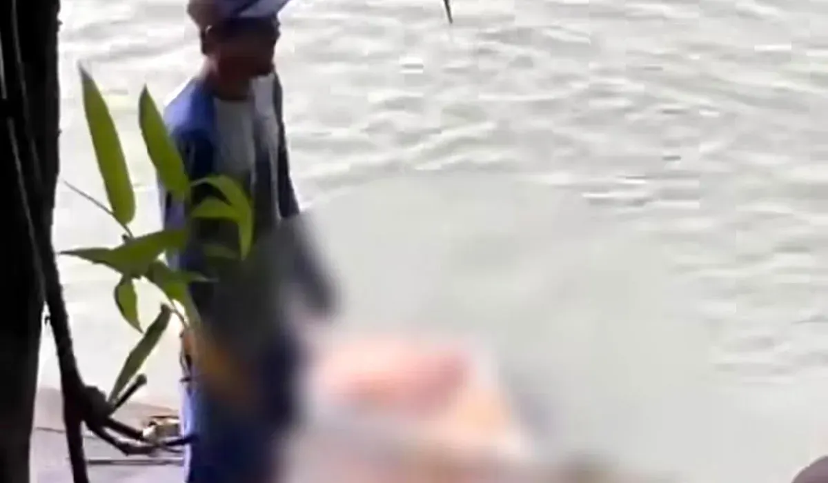Tangkap layar penemuan mayat di danau Kampung Bojong, Desa Bojong, Kecamatan Klapanunggal, Kabupaten Bogor. (Sumber: Instagram @citizenjournalist86)