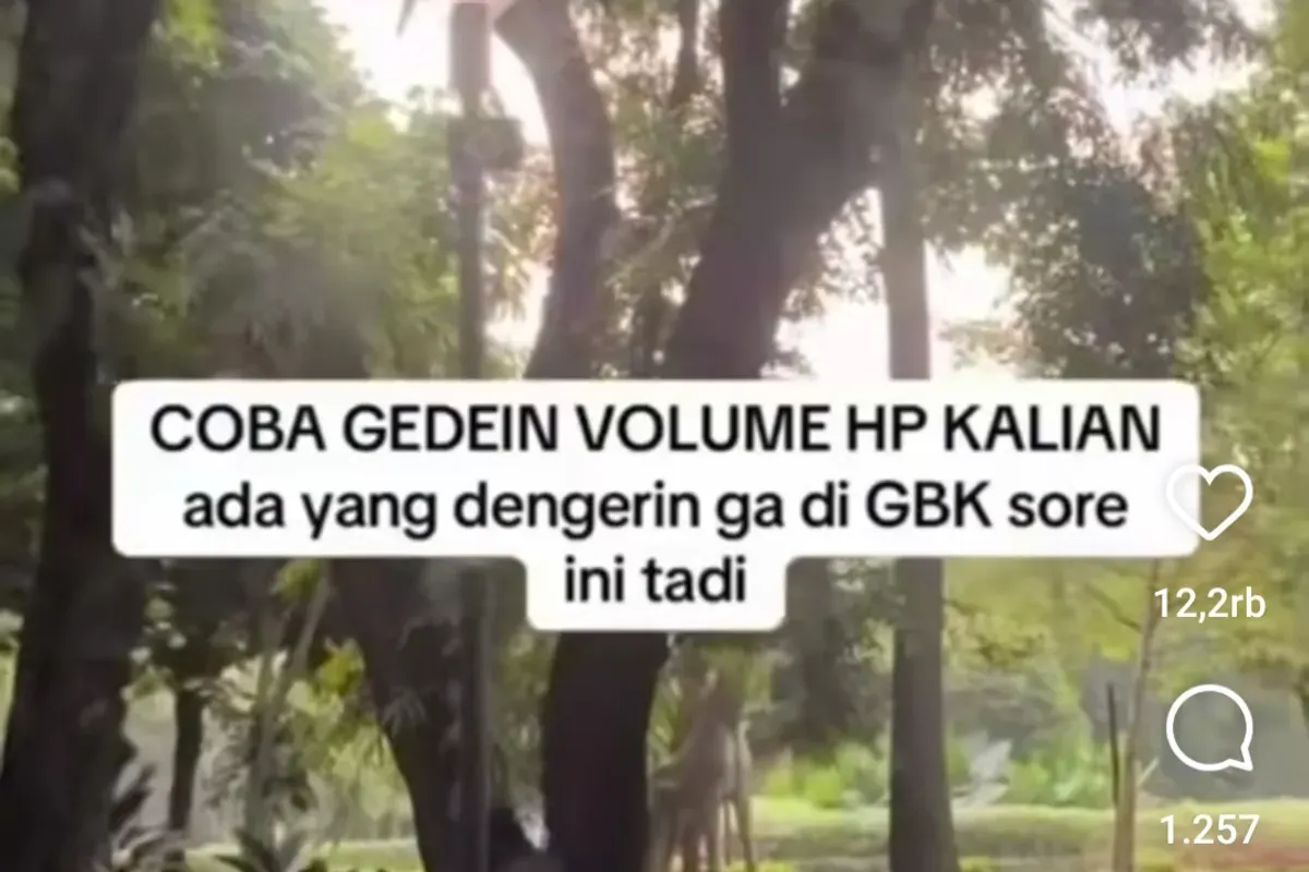 Pihak pengelola GBK buka suara usai viral suara mirip desahan wanita dari speaker GBK. (Sumber: Instagram/@info_jabodetabek)