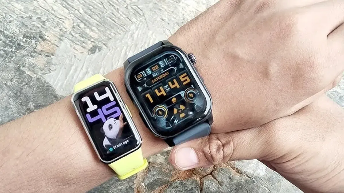 Rekomendasi smartwatch murah terbaik tahun 2025, Itel Colby Smartwatch ISW0113. (Sumber: YouTube/febri vlogger)