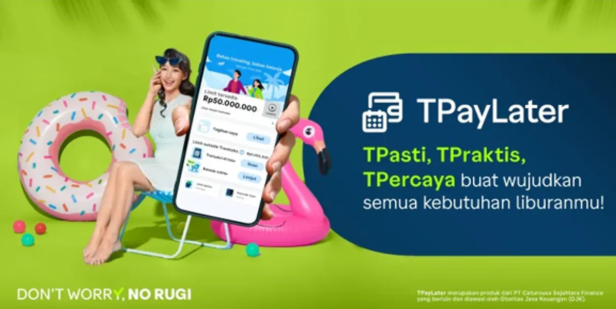 TPayLater memberikan kemudahan dalam memilih tenor cicilan sesuai kemampuan finansial pengguna. (Sumber: Dok. Traveloka)
