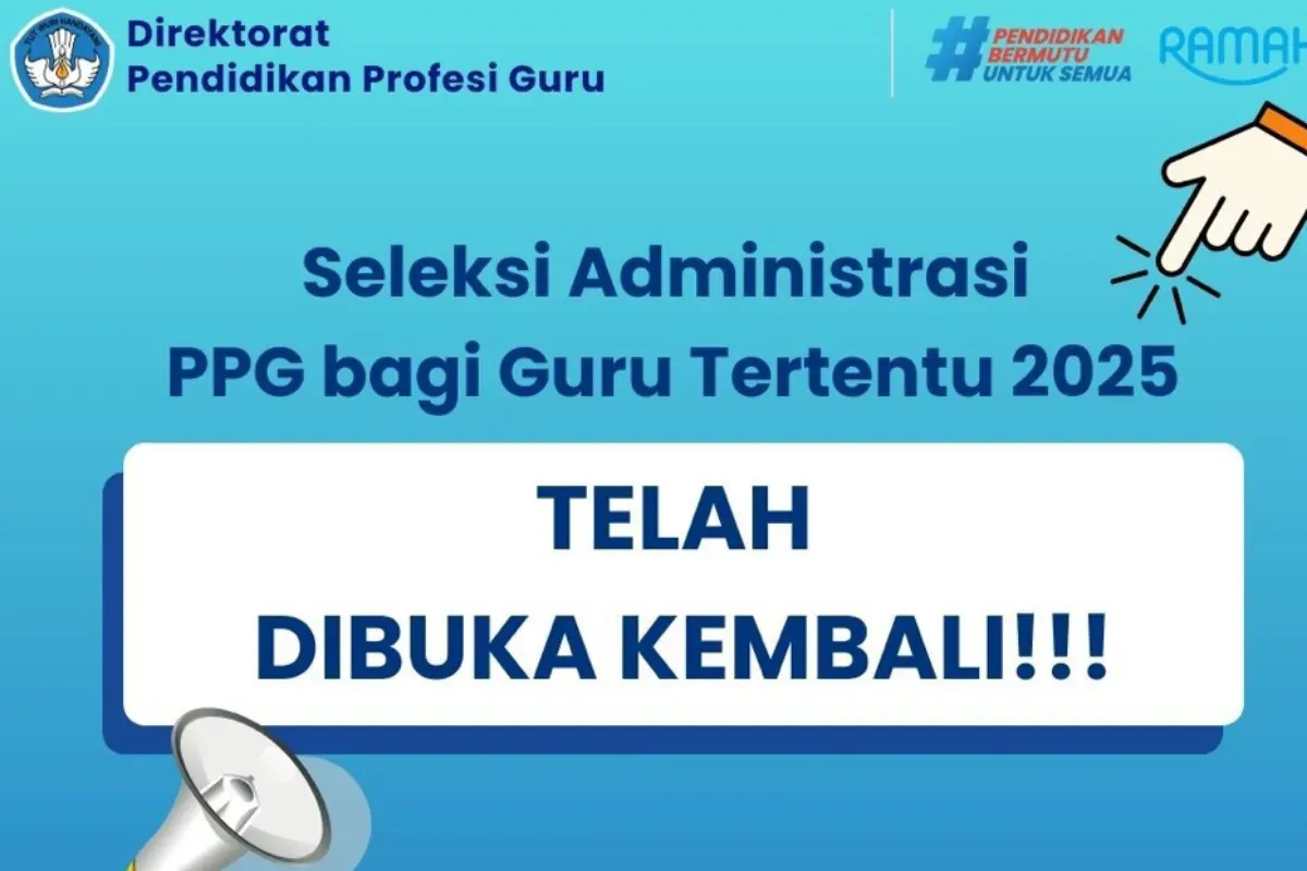 Ilustrasi pendaftaran PPG Guru Tertentu 2025 dari Kemendikdasmen. (Sumber: Kemendikdasmen)