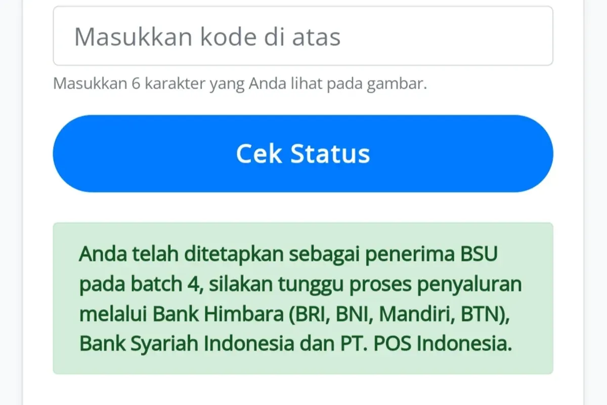 Jadwal penyaluran dana BSU Batch 4 tahun 2025 tidak diumumkan pemerintah. (Sumber: Tangkapan layar)