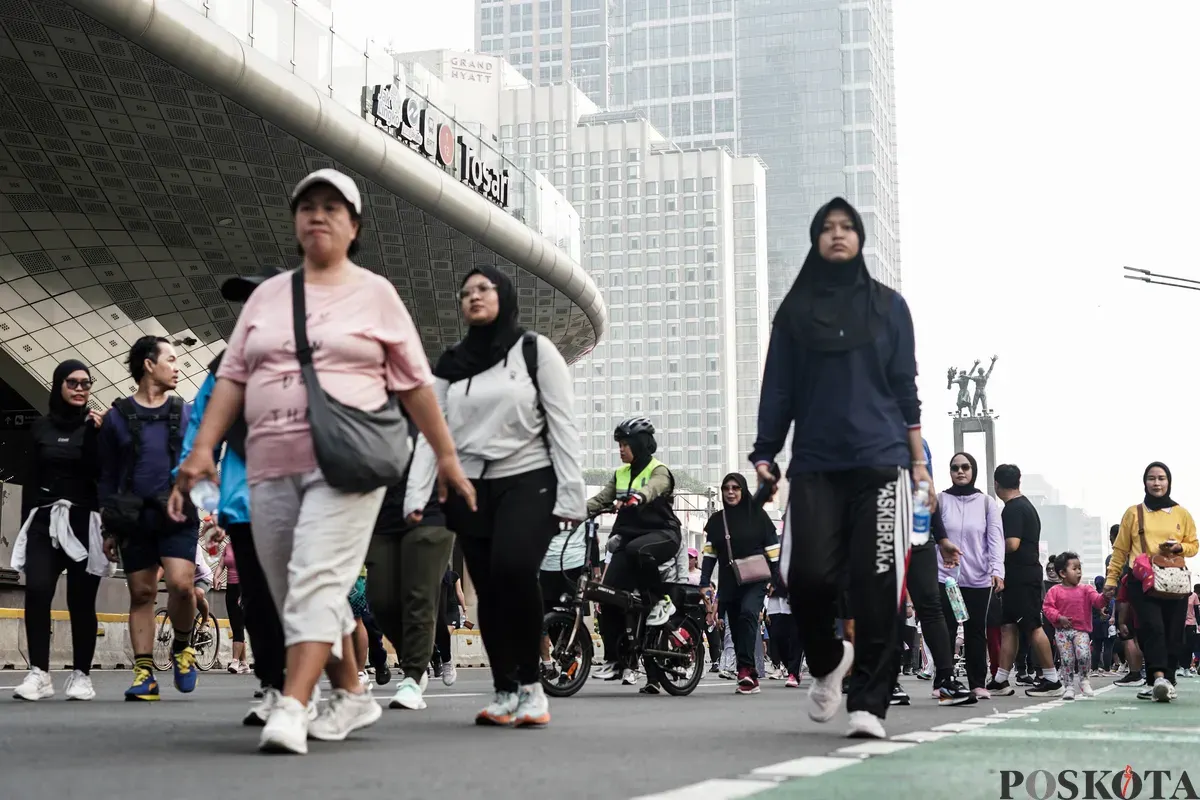 Suasana CFD Sudirman Jakarta. (Sumber: Poskota/Bilal Nugraha Ginanjar)