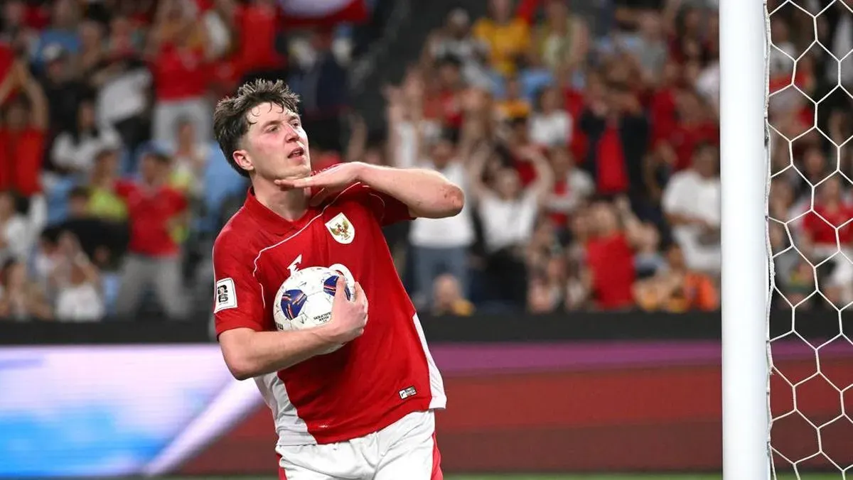 Ole Romeny mencetak gol tunggal kemenangan Indonesia atas China di GBK, memastikan tiket ke Ronde 4 Kualifikasi Piala Dunia 2026. (Sumber: Dok/Timnas Indonesia)