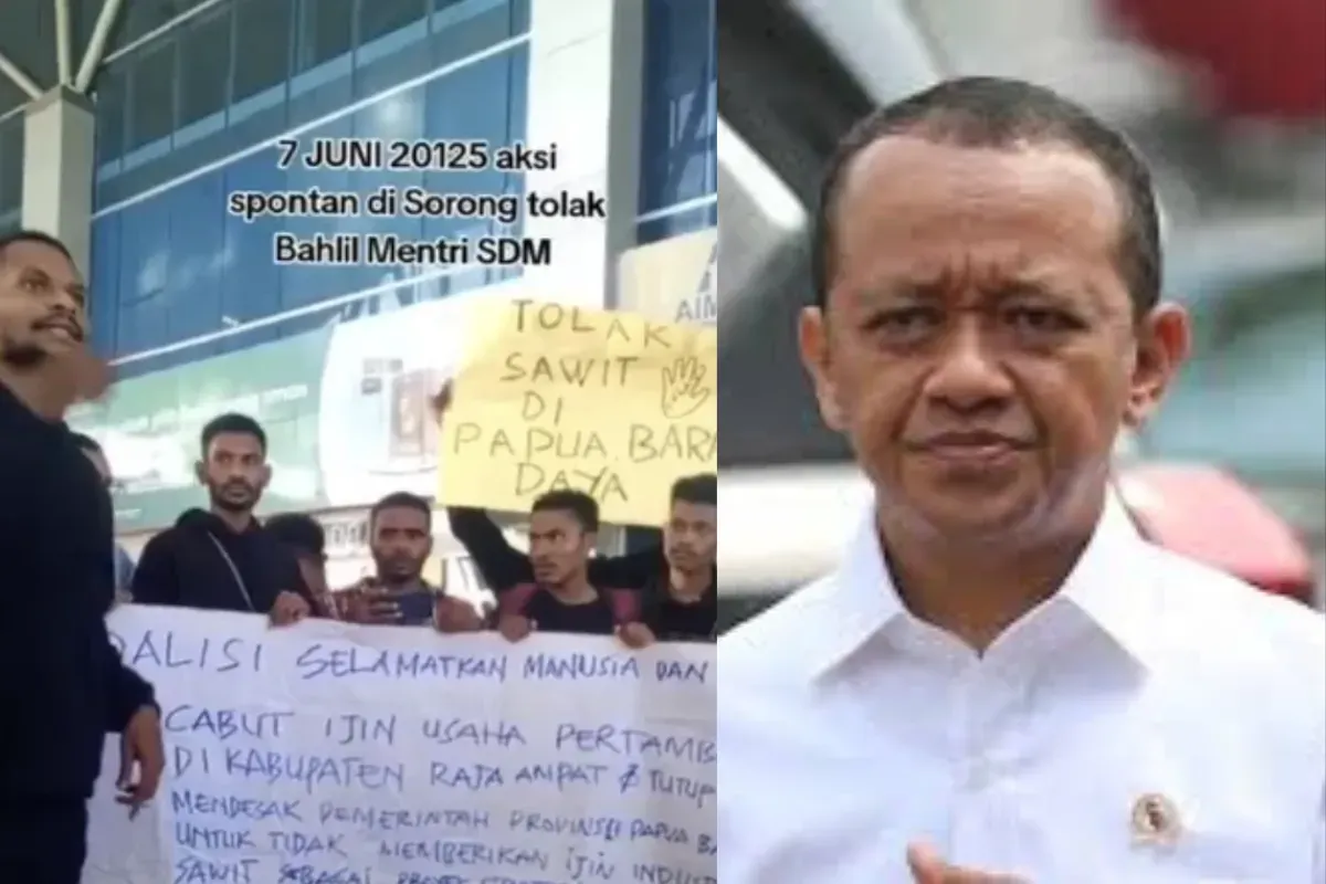 Menteri Bahlil Diteriaki Warga 'Penipu' di Bandara Sorong, Ini Detik-detik Ia Menghilang. (Sumber: X/@Mdy_Asmara1701)