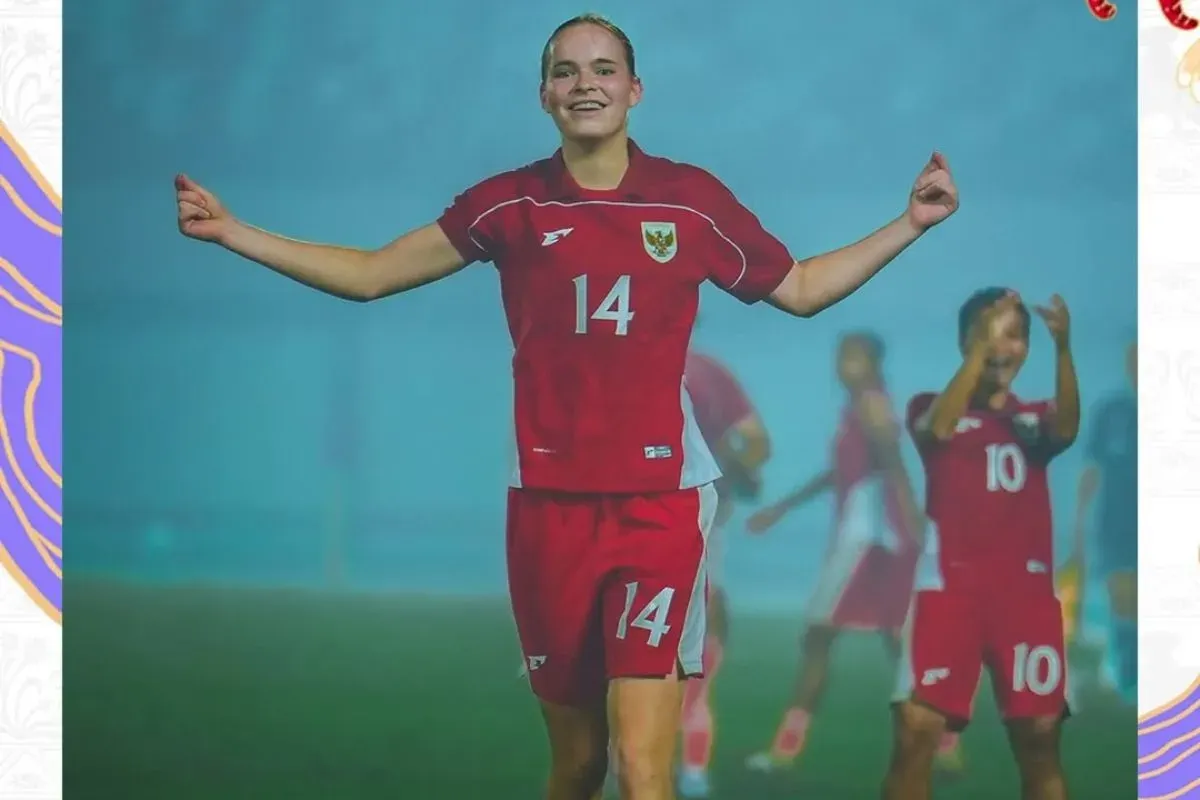 Isa Warps persembahkan gol debutnya di Timnas Putri untuk mendiang neneknya. (Sumber: Instagram/@timnasindonesia)